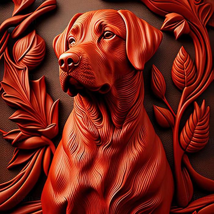 3D модель Красная собака известное животное (STL)